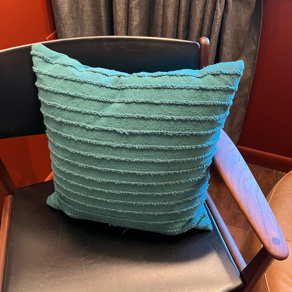 Set of 2 Teal throw pillows